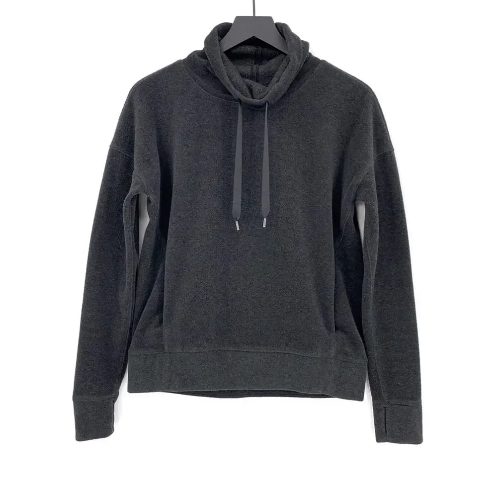 LULULEMON Go Forward Fleece Pullover Charcoal Grey 6